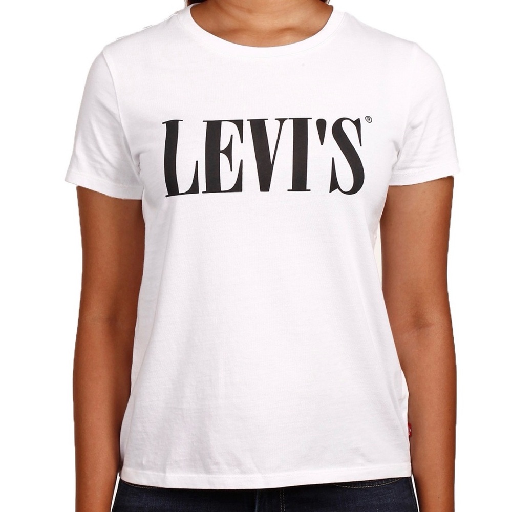 🖤Levi's White Tee with Black Logo